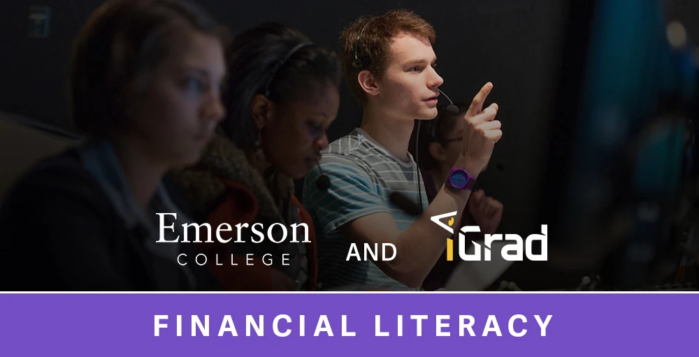 college students presenting lecture on financial literacy