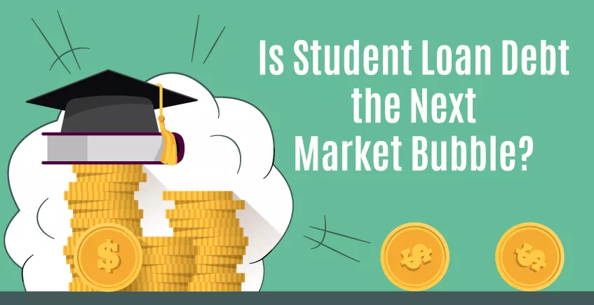 student loan debt exploding the market bubble
