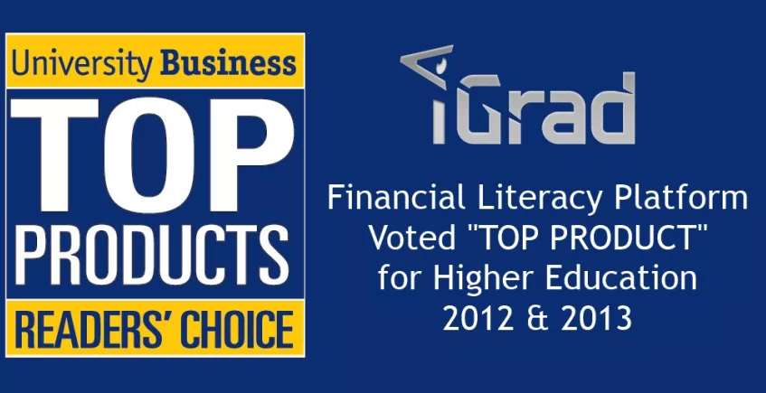 iGrad Financial Literacy Platform Named "Top Product" For Second Year By University Business