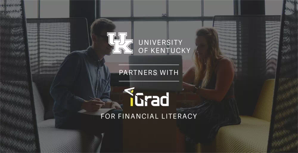 two college students discussing financial wellness at the university of kentucky thanks to igrad